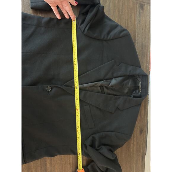 100% Cashmere Loro Piana Blazer Mens 46R Black 2 Button Saks Fifth Avenue - Picture 7 of 11